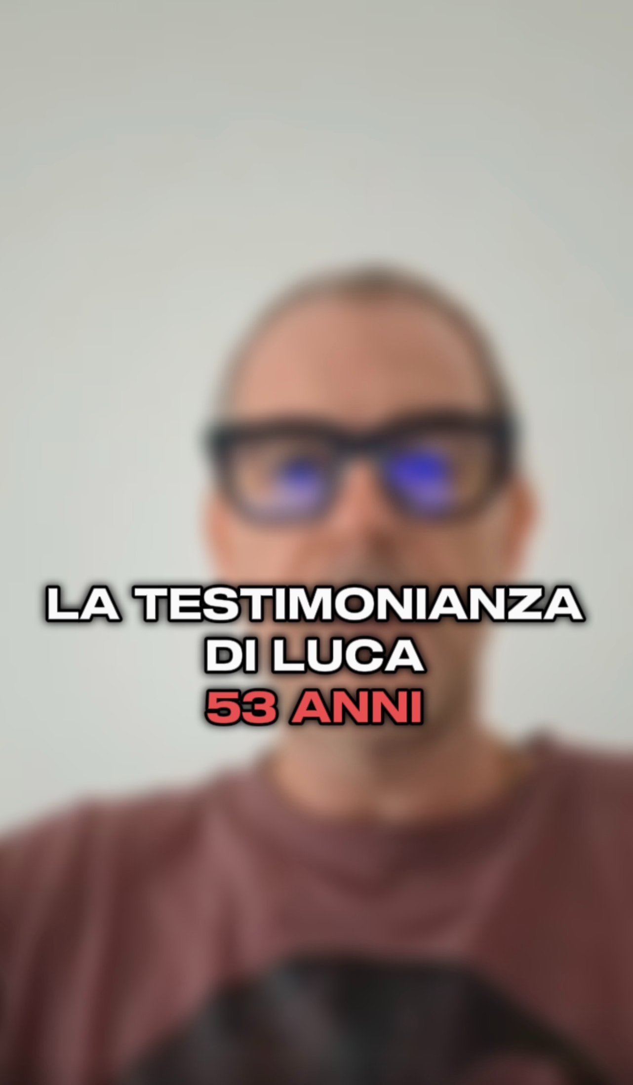 La testimonianza di Luca, 53 anni